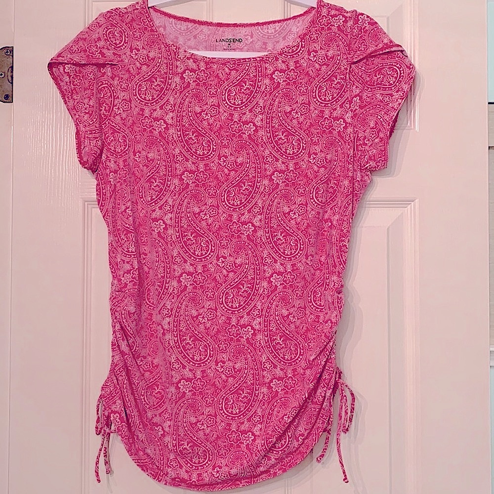Short-sleeve Rash Gaurd, Swim top. Lands End.